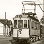 1923 -Capuchinos -Tranvía frente a la caseta de arbitrios